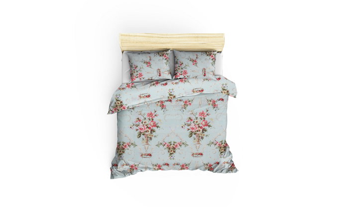 L'essentiel linge de maison Juego de funda de edredón doble Alanur - Mint L'essentiel linge de maison Juego de funda de edredón doble Alanur - Mint